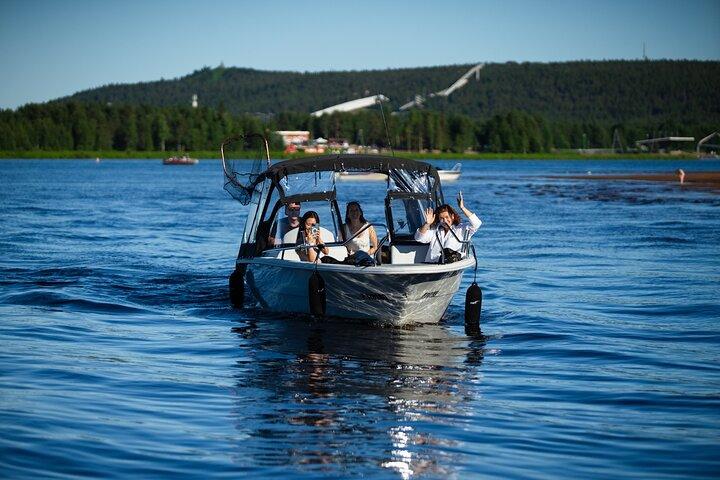 Balade en bateau à Rovaniemi