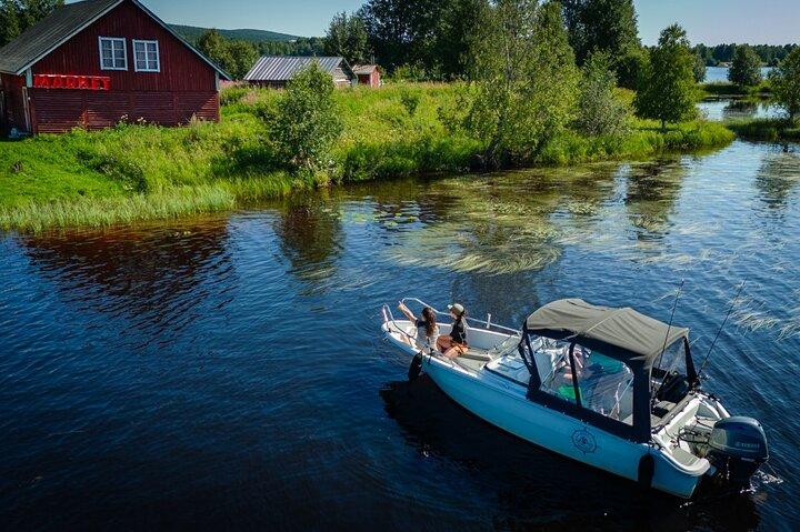 Balade en bateau à Rovaniemi