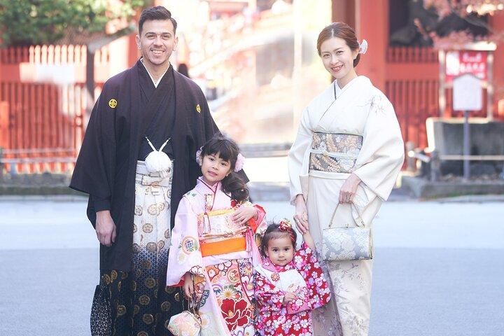 Tokio Auténtico Kimono de alquiler en Asakusa con opción de fotografía
