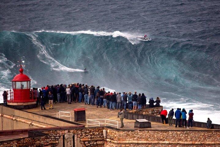 Nazaré Giant Waves & Óbidos Tour from Lisbon