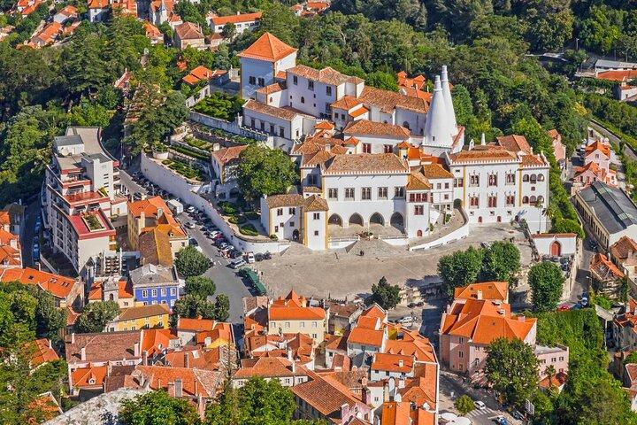 Pena Palace, Sintra, Roca Cape & Cascais on comfortable van