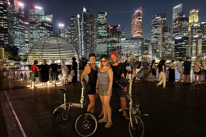 Singapore lys til nat cykeltur