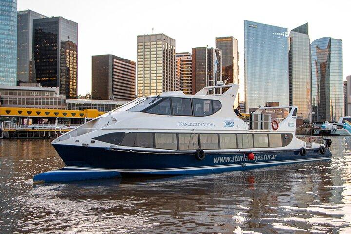Navigera genom Rio de la Plata-vykorten från Buenos Aires