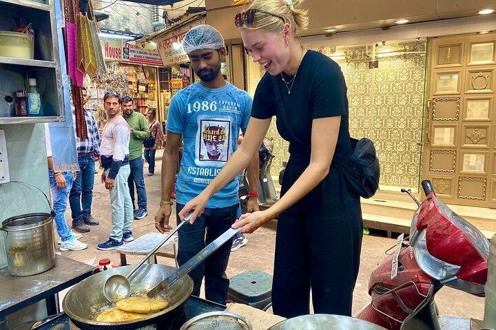 Old Delhi mad tur med krydderier marked, templer og Rickshaw ride