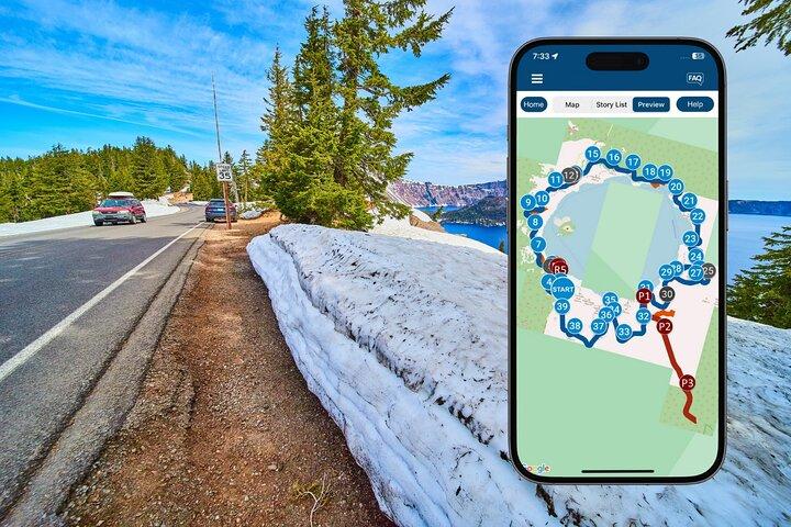 Tour de audio autoguiado en coche por el Parque Nacional Crater Lake