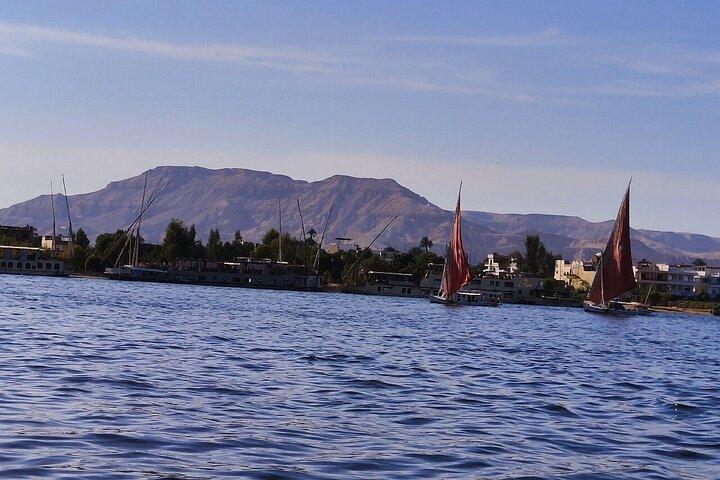 Luxor Nilen River Felucca Ride at Sunset (privat båt)