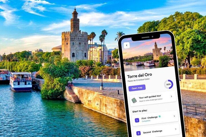Ontdekkingsspel en stadstour door Sevilla op je telefoon