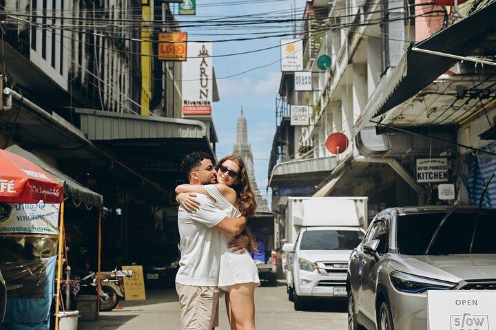Sesión de fotos de viajes de vacaciones en Bangkok