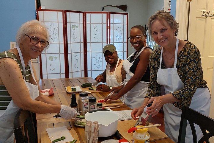 Lezione pratica di cucina a Charleston