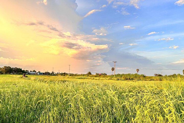シェムリアップの午後のプライベートツアー、人里離れた夕日