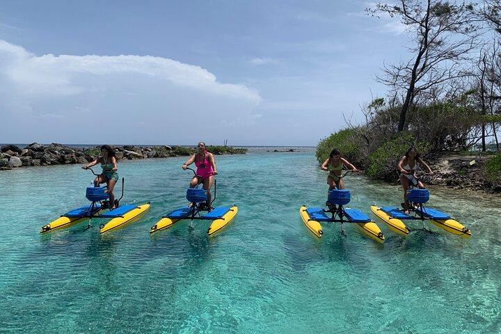 Miljövänlig hydrocykeltur med privat strandsemester på ön