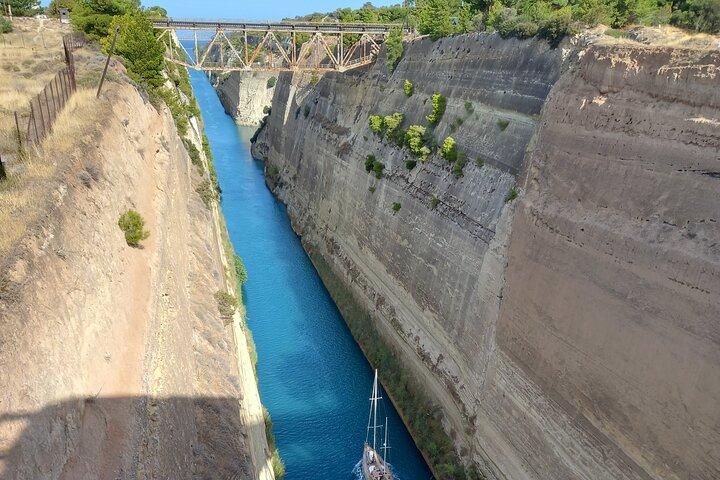 Argolis Privé Tour. Kanaal van Korinthe, Mycene, Nafplion, Epidauros