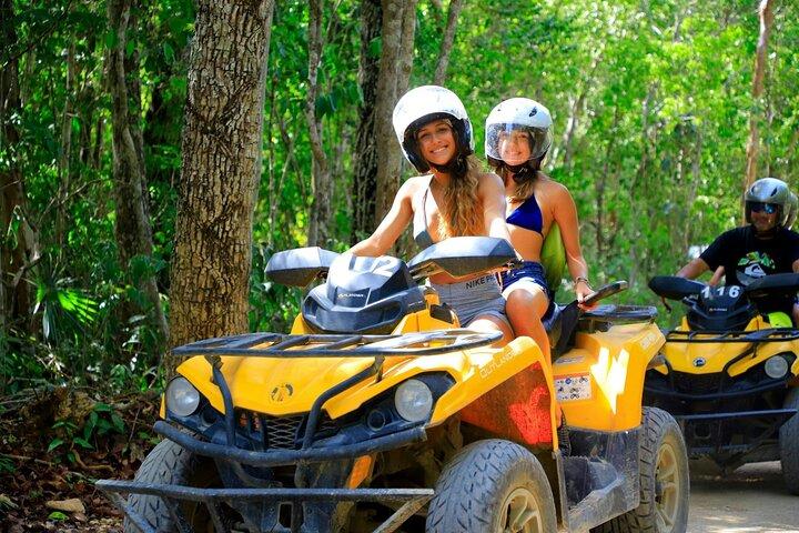 Aventura en ATV, tirolesas y cenote con todo incluido en Cancún
