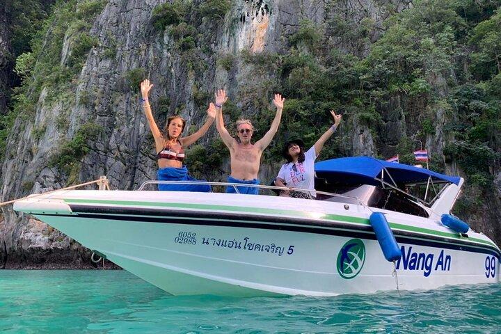Phi Phi, Maya et Bamboo Island en hors-bord depuis Krabi