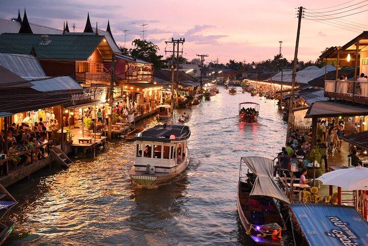 Tour privado de 2 dias de Maeklong Railway Market, Amphawa & Ayutthaya