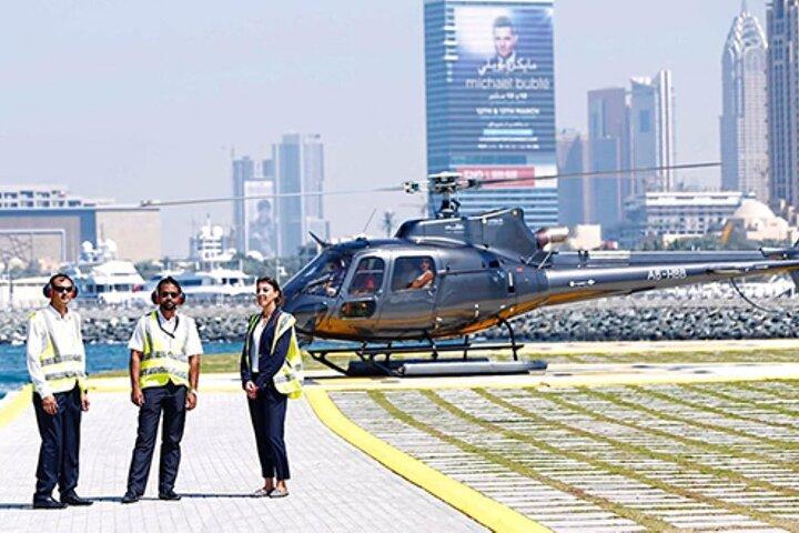 Helikoptertur i Dubai med supplerende overførsel