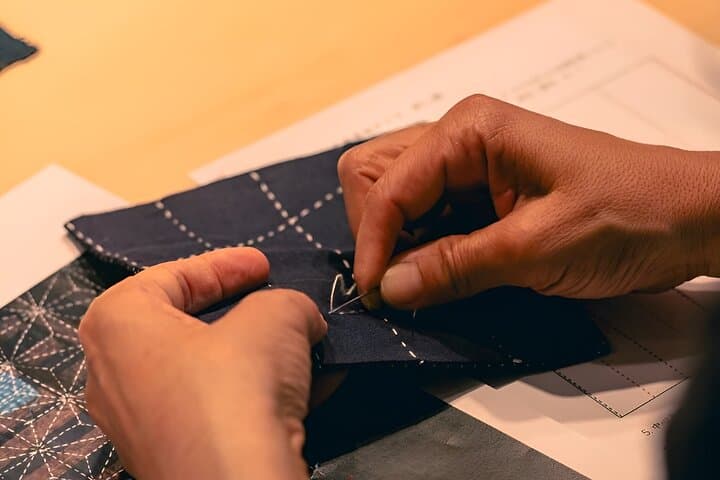 Osaka Small Group Sashiko Japanese Craftmanship Workshop