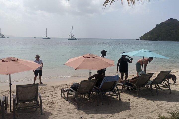 Waterfall and Beach Safari in Santa Lucia