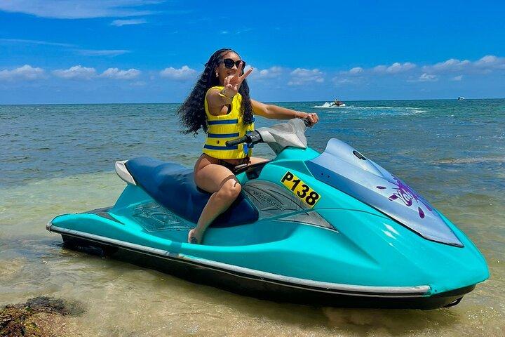 Passeio combinado privado de jet ski e parsailing em Montego Bay