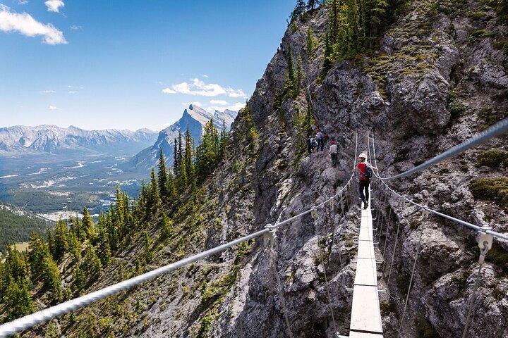 Halbtägige geführte Klettertour über den Klettersteig in Banff