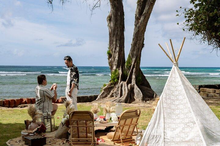 Picknick op het strand van Oahu: privé-luxe-ervaring
