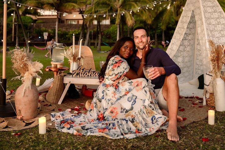 Picknick op het strand van Oahu: privé-luxe-ervaring