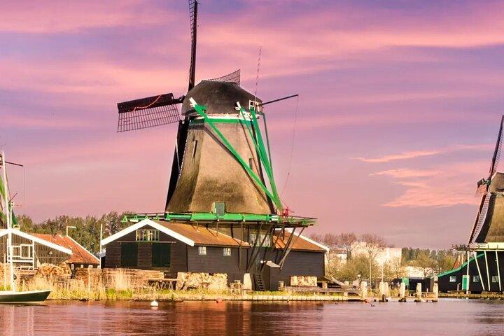 Moulins à vent Visite de campagne Zaanse Schans-Cheesefactory-Volendam