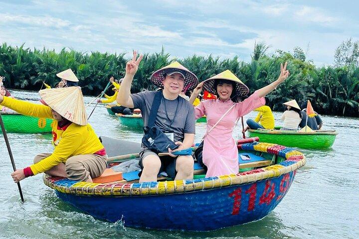 Hoi an Coconut Boat & Hoian antika stadsrundtur från Danang eller Hoian