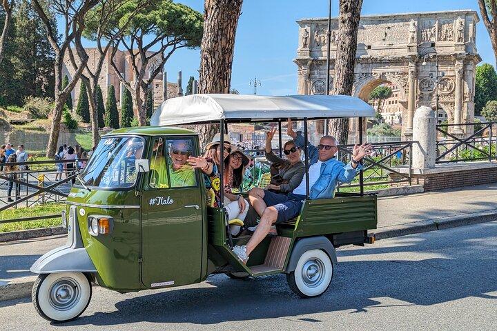 Privat rundtur Piaggio Ape Car Appia Antica & Food Tour