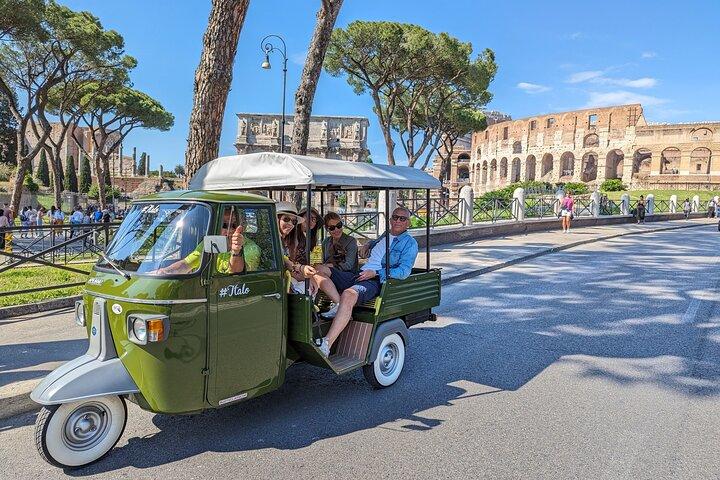 Privat rundtur Piaggio Ape Car Appia Antica & Food Tour