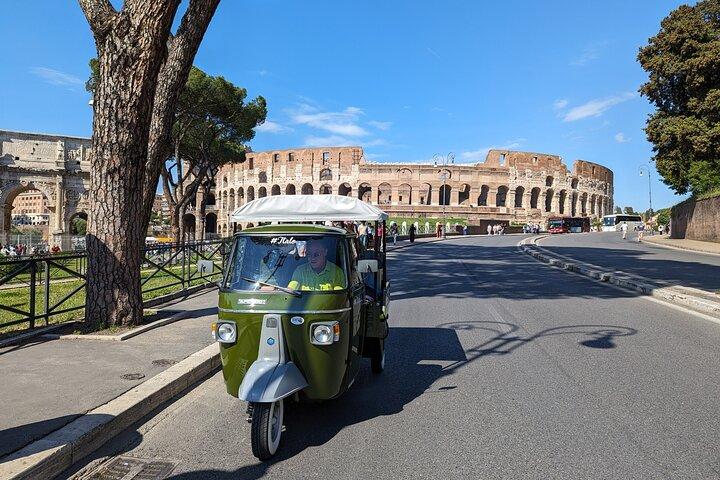 Privat rundtur Piaggio Ape Car Appia Antica & Food Tour