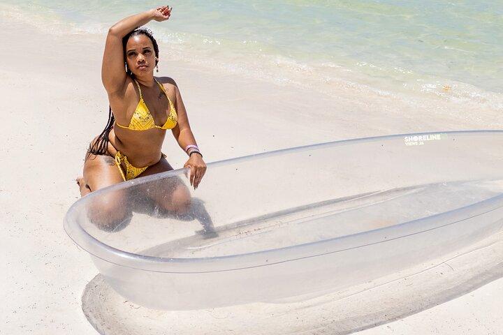 Heldere kajakfotoshoot in Montego Bay.