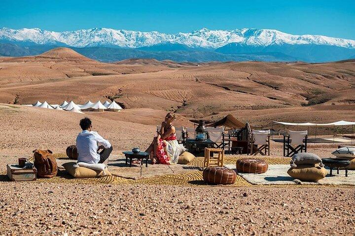 Sunrise Camel Ride and Breakfast in Agafay Desert from Marrakech
