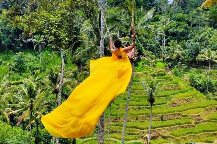 Bedste af Ubud tur vandtempel, vandfald, ris terrasse og swing
