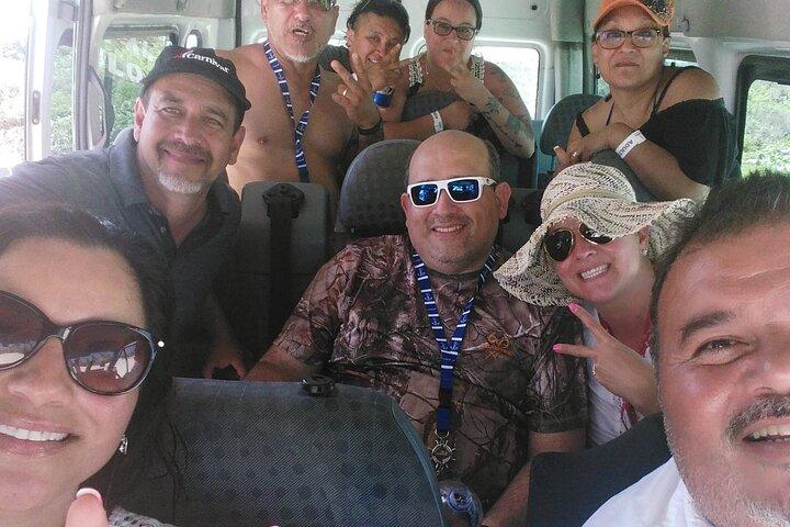 Aventure en tyrolienne et plage à Cozumel