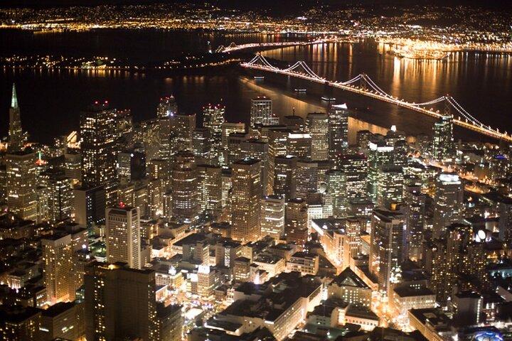 Visite nocturne privée en avion de San Francisco