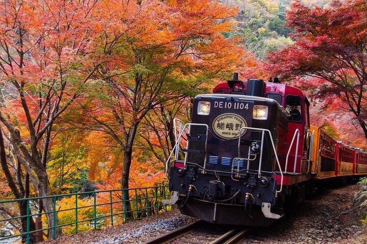 Kyoto Hozugawa Flussboot Sagano Romantische Zugtour