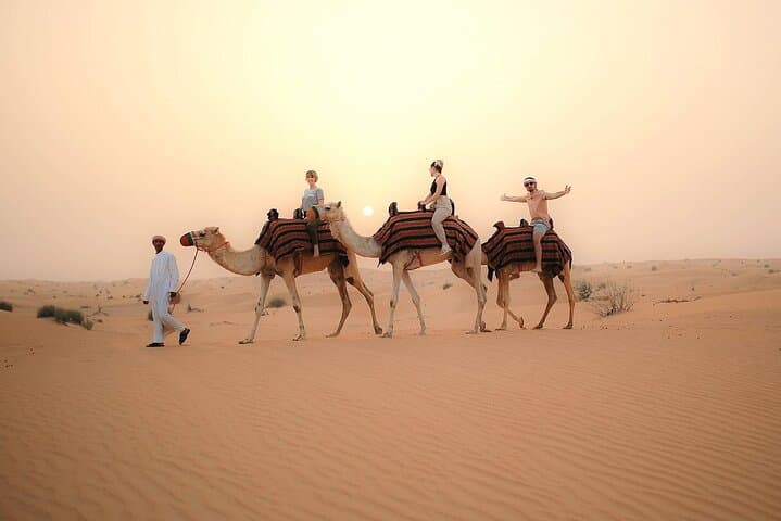 Dubai Desert Safari With Sandboarding & Camel Riding