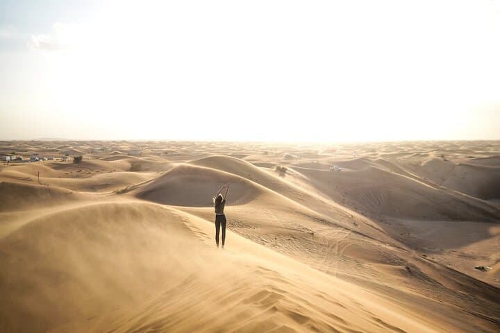 Dubai Desert Safari With Sandboarding & Camel Riding