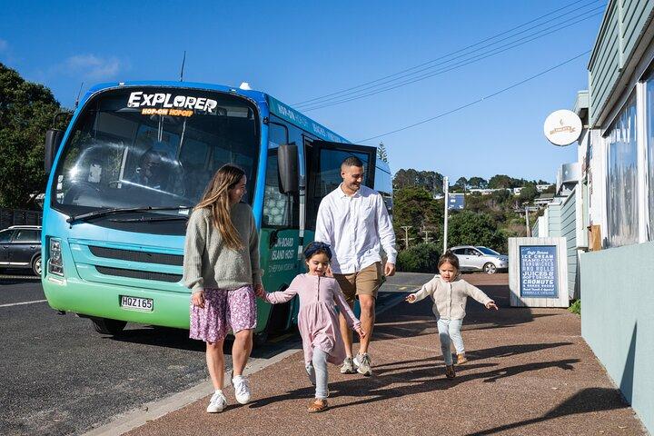 Bus explorateur hop-on hop-off de Waiheke Island