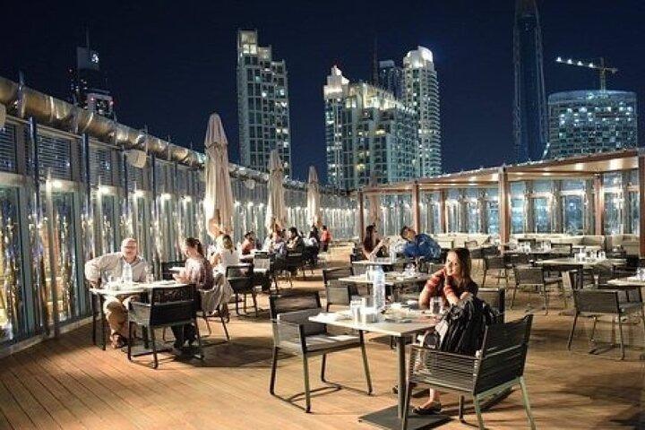 Burj Khalifa au sommet plus 3 plats repas au Burj Club