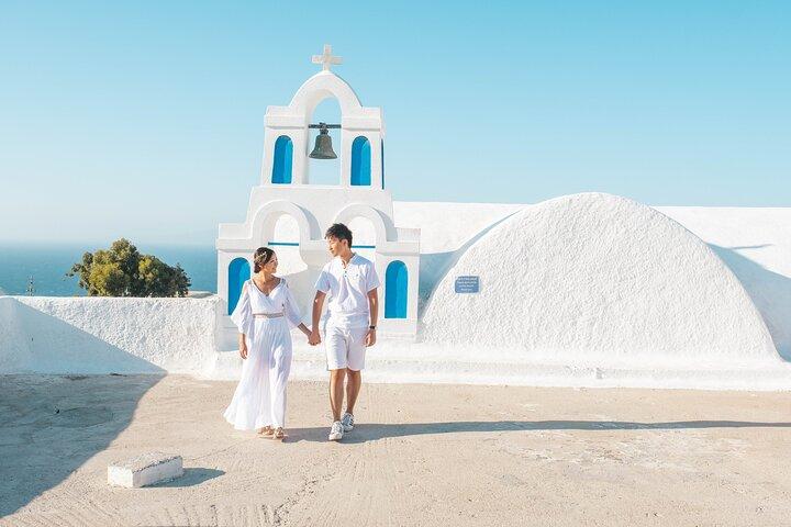 Sesión de fotos en Santorini con un fotógrafo privado