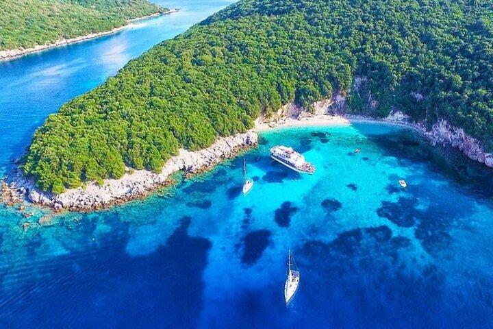 Corfu Cruise-Friendly Tour com um retiro na praia ou passeio de barco