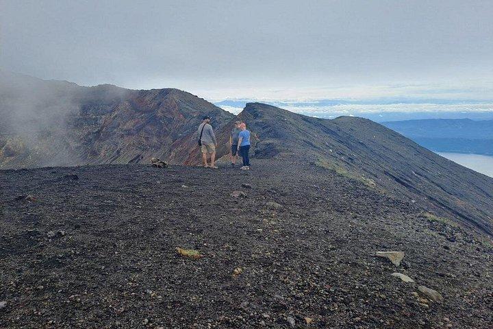 サンタアナ火山ハイキング＆コアテペケ湖でのランチ（プライベートツアー）