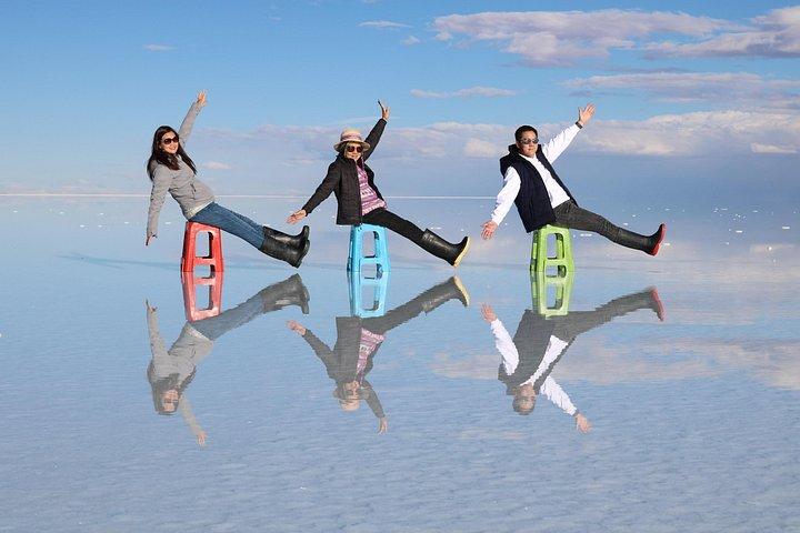 Salar de Uyuni 2 días + atardecer en Salar de Uyuni + Efecto espejo