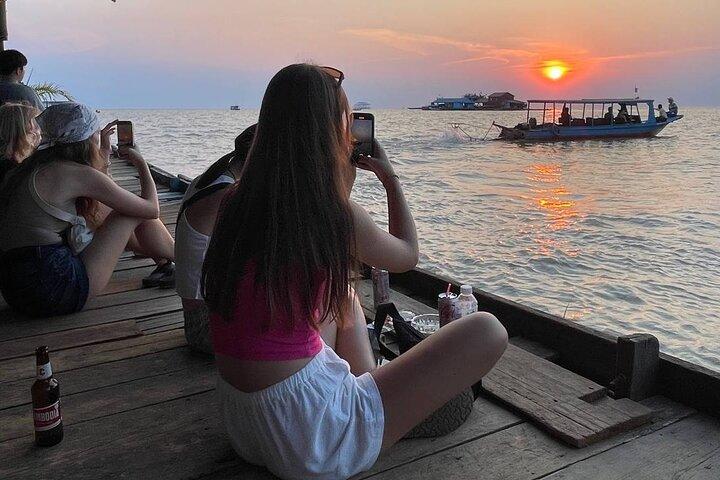 Sunset on Tonle Sap Lake
