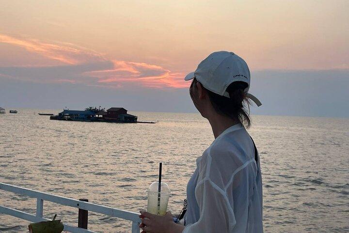 Sunset on Tonle Sap Lake