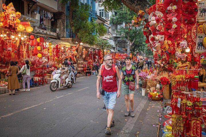 Tour privato di mezza giornata della città di Hanoi con avventura gastronomica