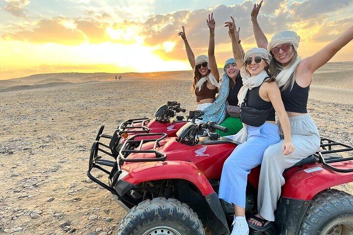 ATV Quad Bike or Camel Ride at Giza Pyramids Desert Sunset