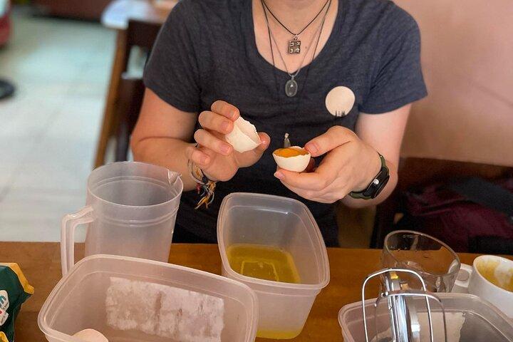 Aula de culinária com café com ovo de 1 hora com lanche e instrutor local